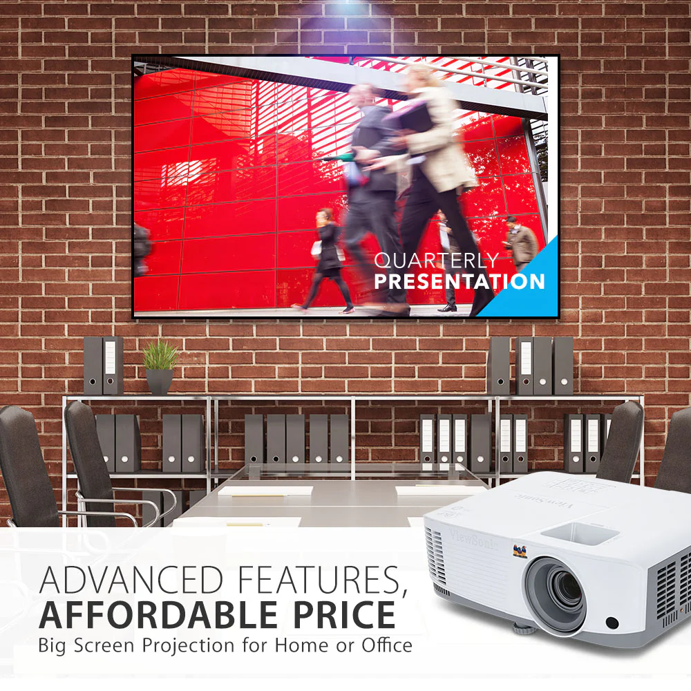 ViewSonic 3800 Lumens XGA High Brightness Projector Projector for Home and Office with HDMI Vertical Keystone (PA503X)