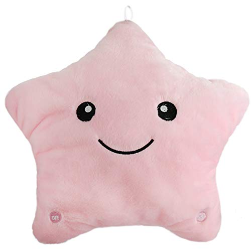Bstaofy Musical LED Twinkle Star Stuffed Animals Creative Lullaby Light up Soft Singing Pillow Plush Toys Accompany Kids Glow at