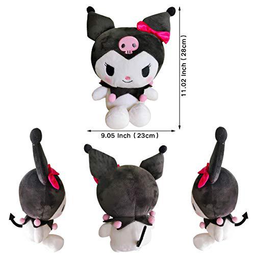 boonplush kawaii kuromi plush doll 10&s;&s;, cartoon stuffed soft toy, lovely plushies for children girls fans
