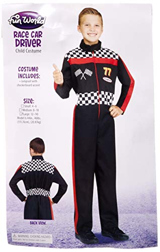 Fun World Costumes Fun World Race Car Driver Costume, Small 4-6, Multicolor
