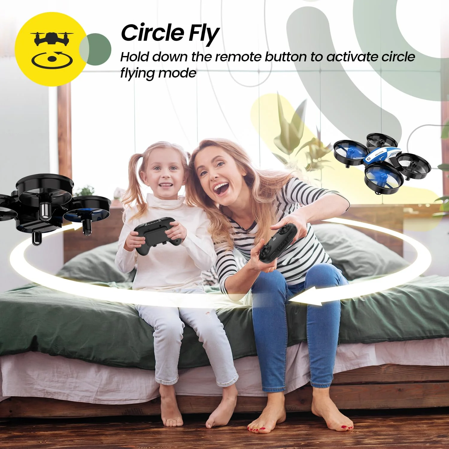 Holy Stone Mini Drone for Kids and Beginners Rc Nano Quadcopter Indoor Small Helicopter Plane with Auto Hovering, 3D Flip, Headl
