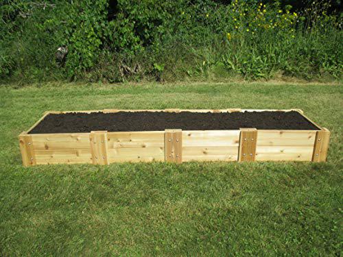 Infinite Cedar cedar raised bed garden kit by infinite cedar 2 ft. x 8 ft. x 11 inches h
