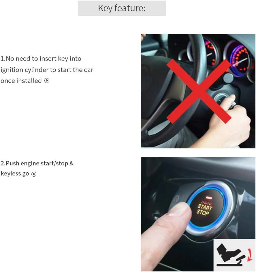 Easyguard electronics ltd EASYGUARD EC004 Smart RFID Push Engine Start Button kit