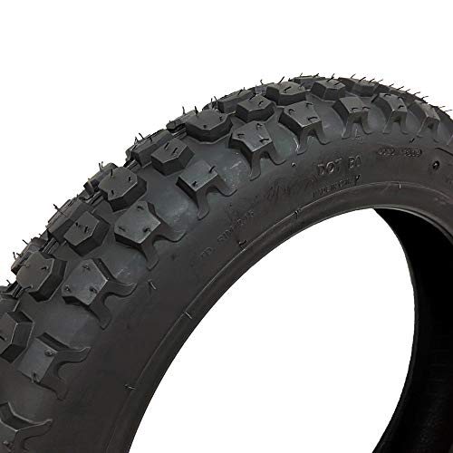 MMG Bundle Combo Knobby Tire with Inner Tube 3.00-10 Front or Rear Trail Off Road Dirt Bike Motocross Pit