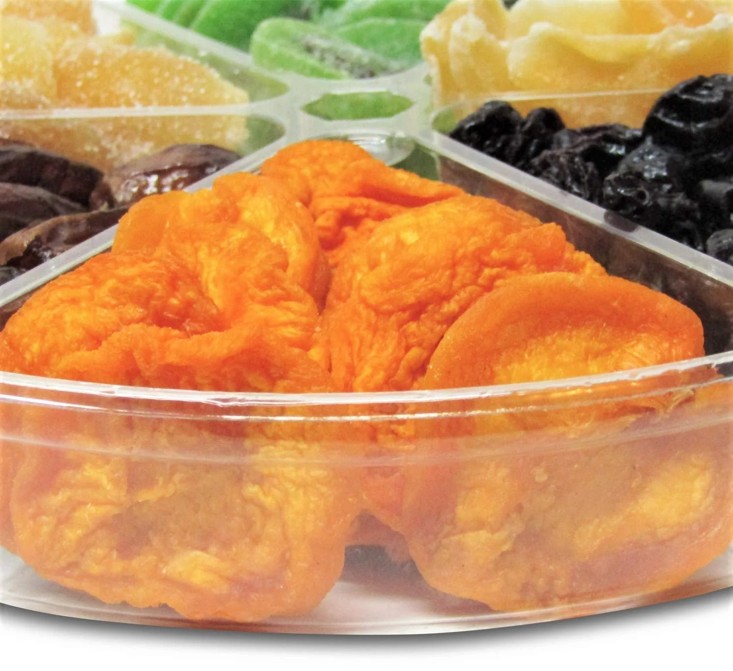 It&s;s Delish Gourmet Dried Fruit Variety Gift Tray Large 6-Pt  - Christmas, New Year Events, Fathers Mothers Day Holiday PartyGift Box