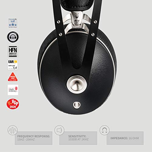 MEZE Audio Meze 99 Neo | Wired Over-Ear Headphones with Mic and Self Adjustable Headband | Closed-Back Headset for Audiophiles | Gaming | P