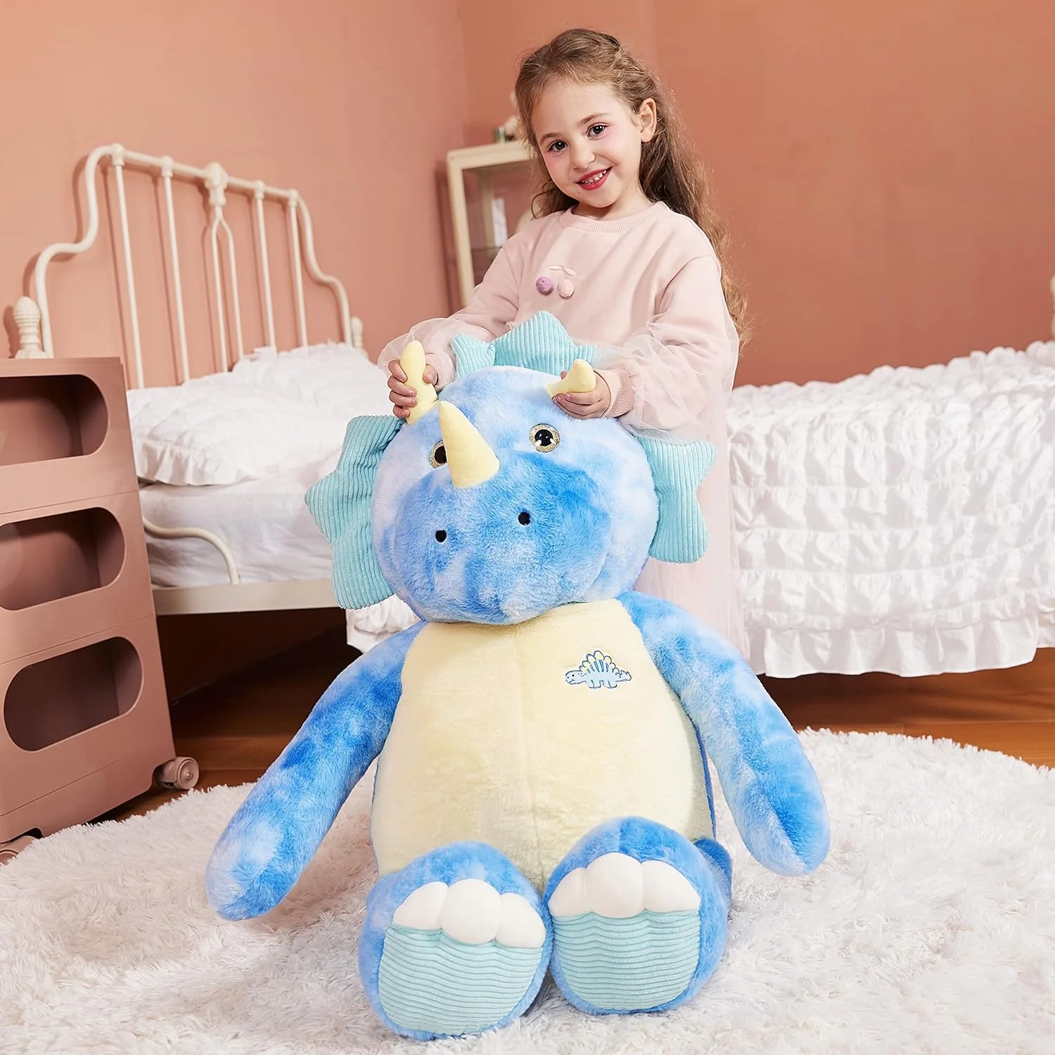 GCP Products Giant Triceratops Stuffed Animal Plush Toy,Large Dinosaur Big Jumbo Soft Toys,30