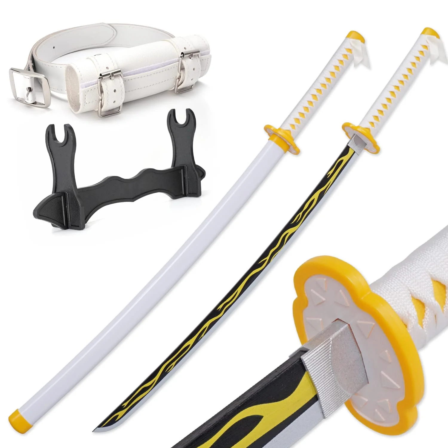 Zisu Demon Slayer Sword, About 41 Inches, Hashira Pillars &a; Protagonist Katana For Cosplay Purpose, Anime Original Texture (Gray