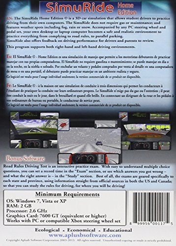 SimuRide Driving Simulation and Road Rules Test Preparation - 2021 SimuRide Home Edition - Driver Education [Interactive DVD]