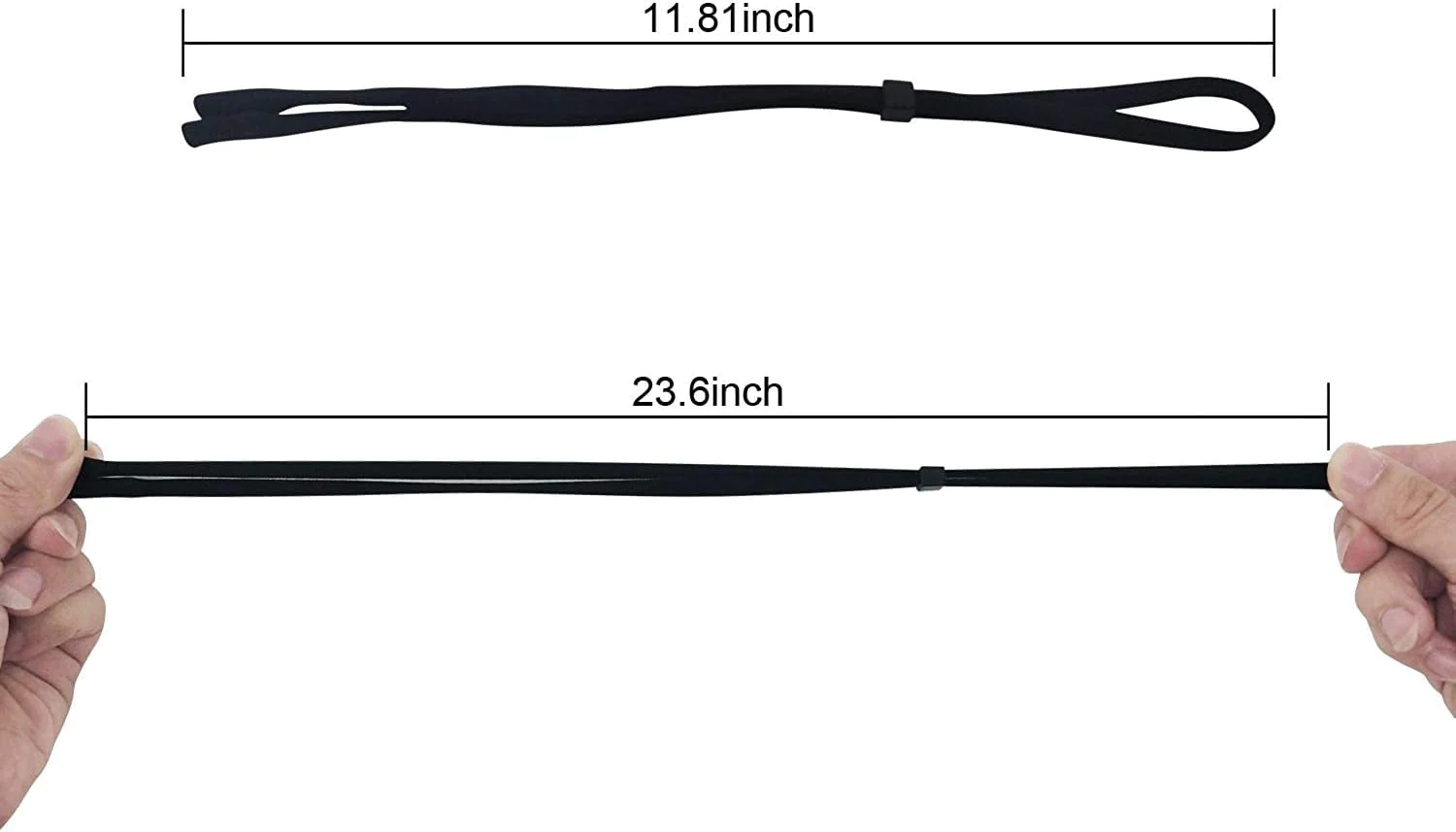 SHINKODA Black Glasses Strap, Sports Sunglasses