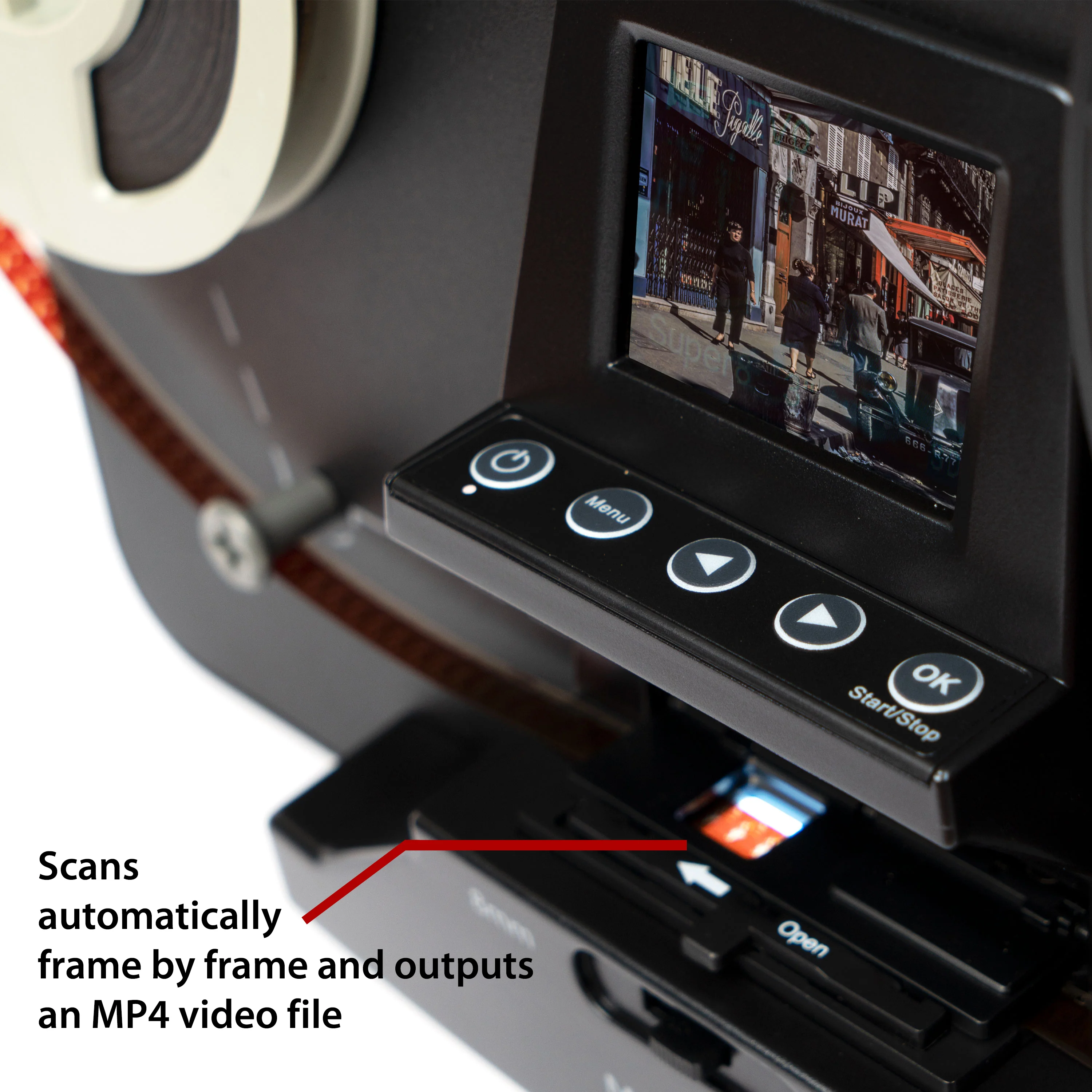 MAGNASONIC All-in-One Super 8/8mm Film Scanner, Converts 3