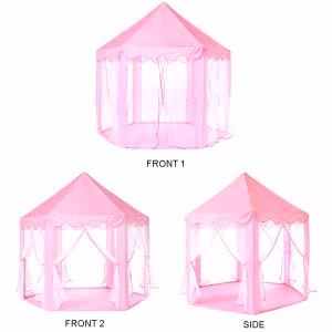 Monobeach Princess Tent Girls Large Playhouse Kids Castle Play Tent with Star Lights Toy for Children Indoor and Outdoor Games,