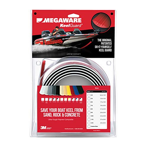 MEGAWARE KEELGUARD Boat Keel and Hull Protector, 10-Feet (for Boats up to 26ft), White