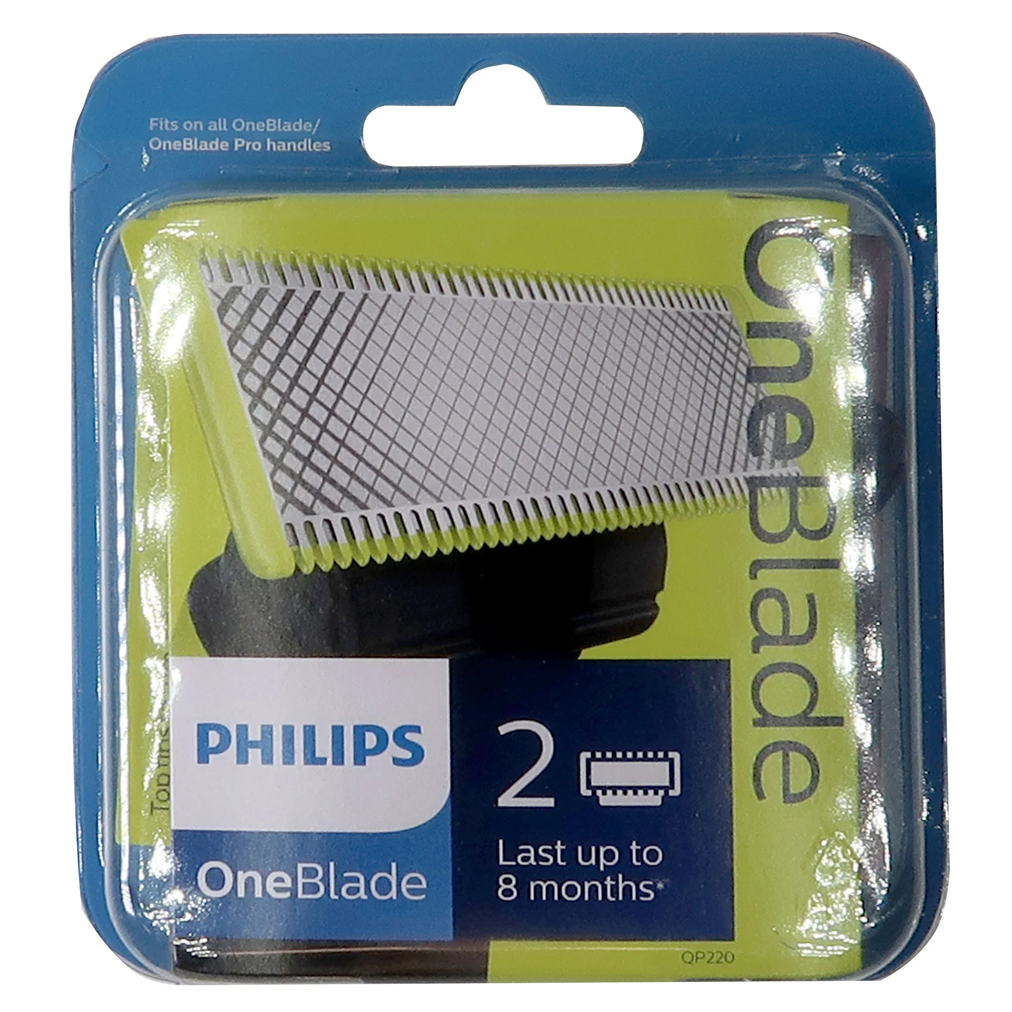 Philips Ten Philips OneBlade Replacement Blade Wet &a; Dry fits All OneBade and OneBlade Pro Handles - 2 Pack