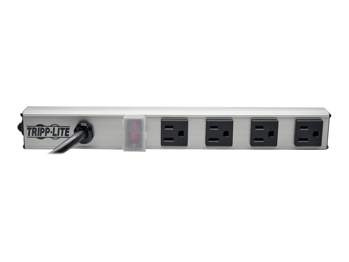 TRIPP LITE PS120410 4-OUTLET POWER STRIP VERTICAL 10FT CORD METAL 120V 15A 5-15P