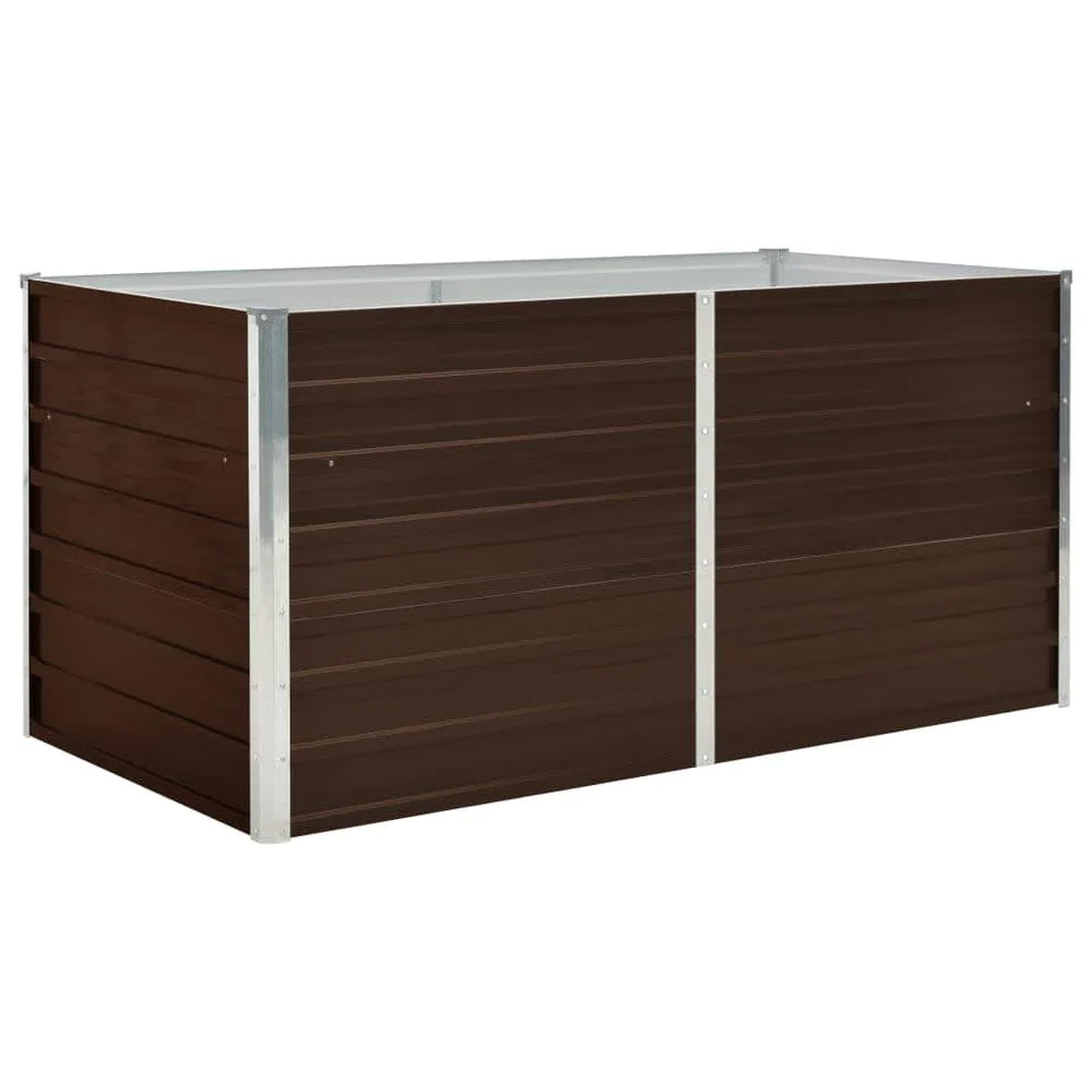 vidaXL Raised Garden Bed Brown 63