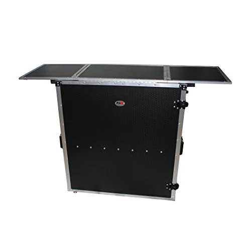 PRO-X ProX Transformer Series Fold Away DJ Performance Desk Facade W/ Wheels