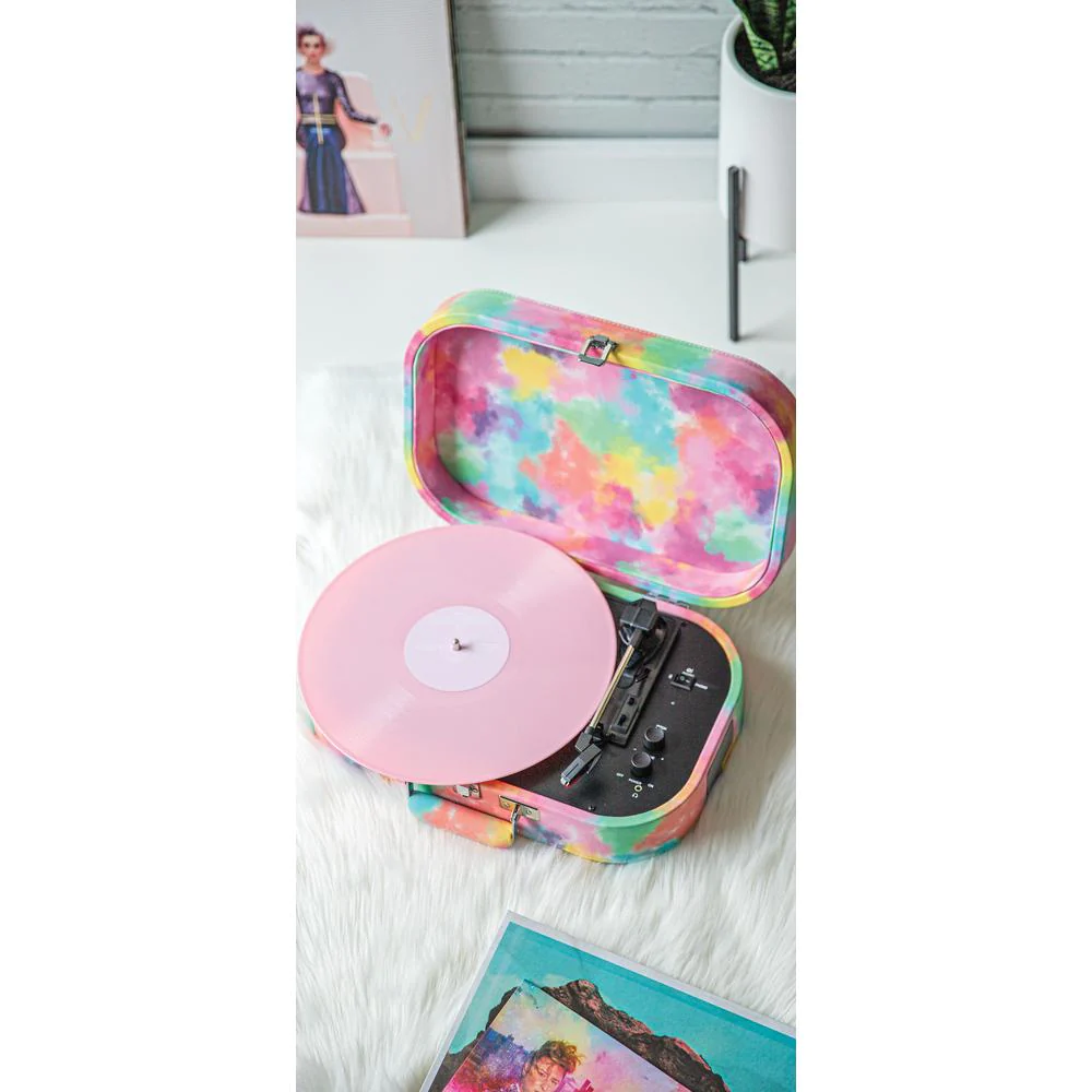 Crosley Furniture Discovery Record Player In Tie-Dye