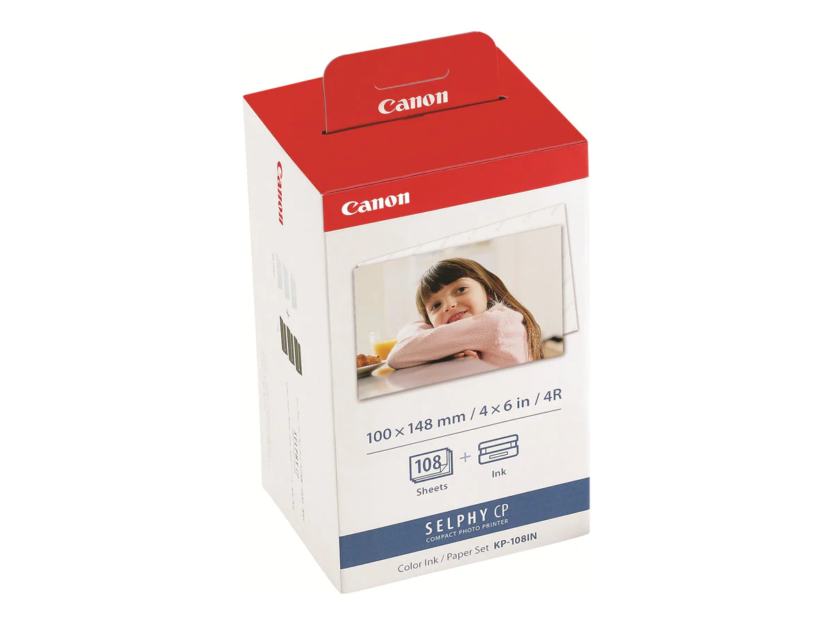 Canon KP-108IN Color Ink / 108 Sheet 4x6 Paper Set