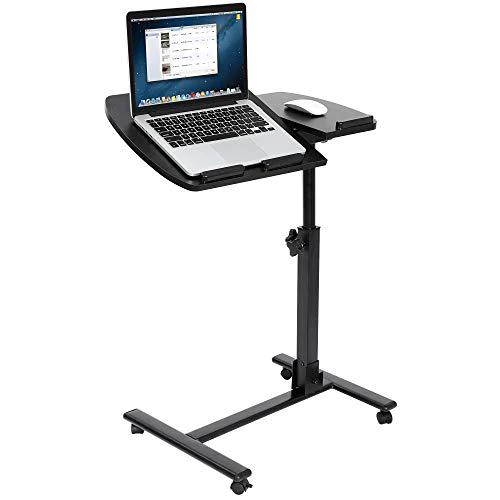 homgarden portable height adjustable 360 swivel laptop notebook desk table stand holder home office pc computer mobile laptop