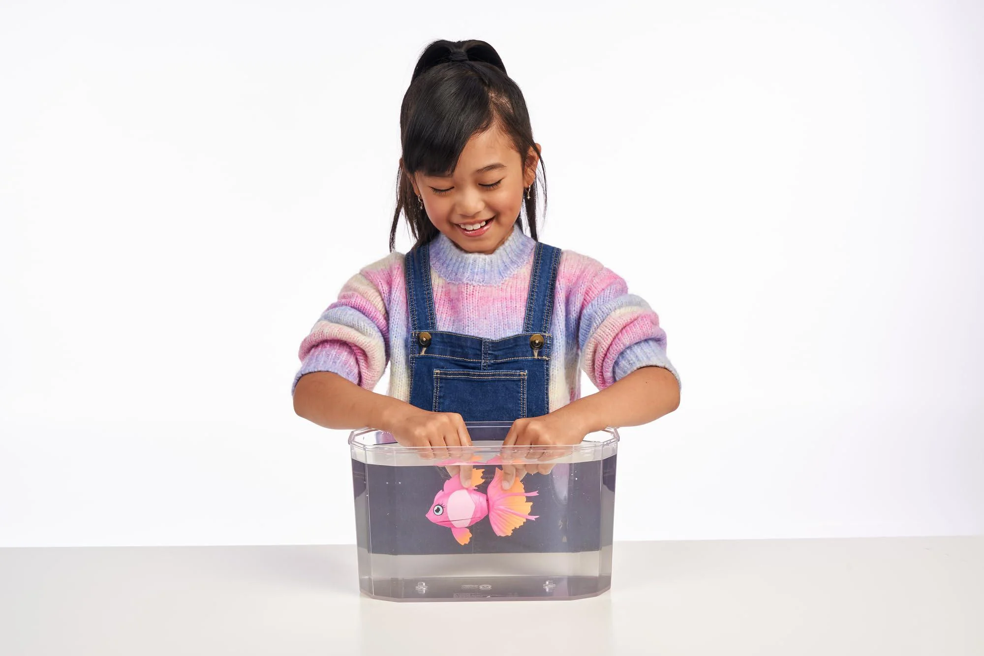 little live pets - lil&s; dippers: marina ballerina | interactive toy fish, magically comes alive in water, feed and swims like