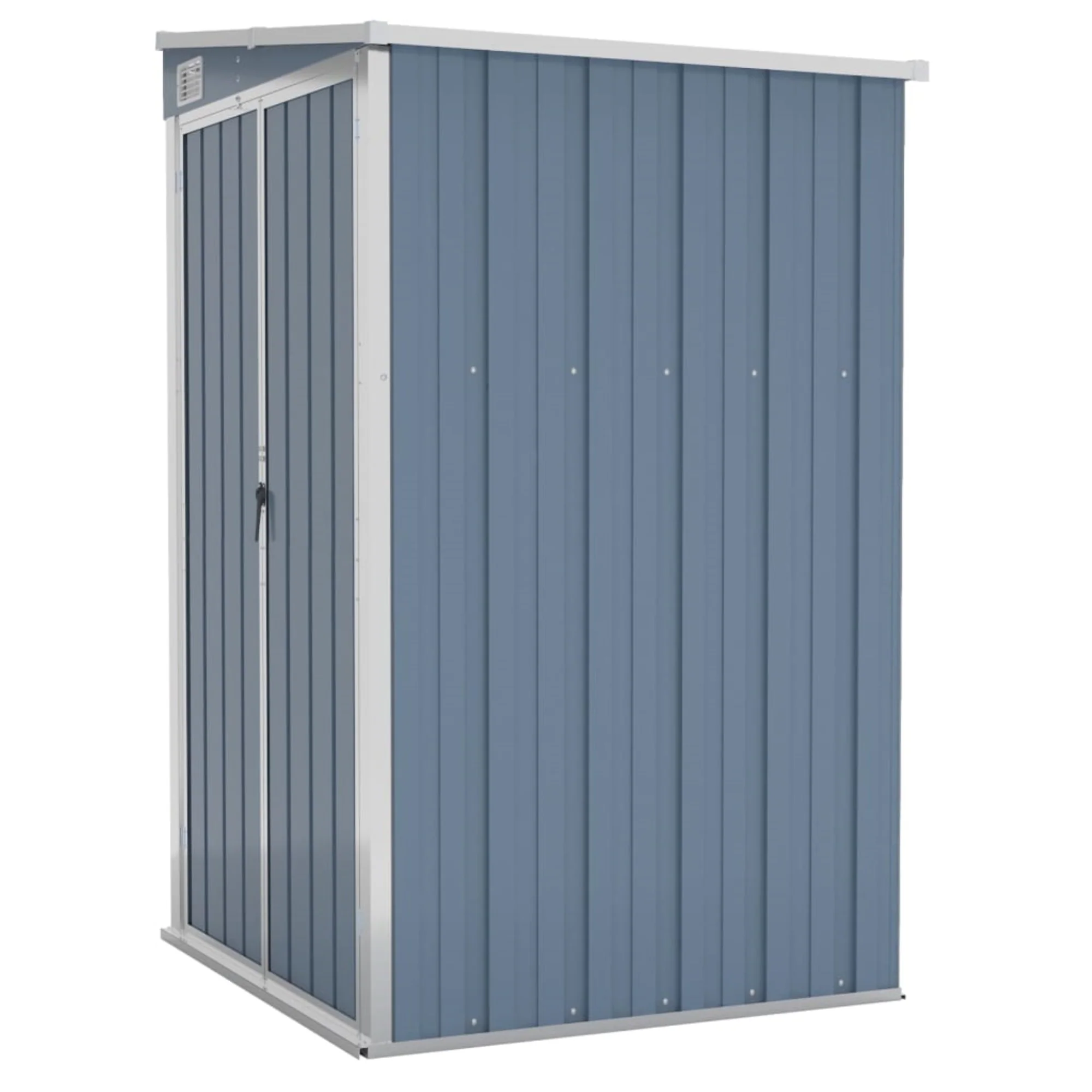 vidaXL Wall-mounted Garden Shed Gray 46.5