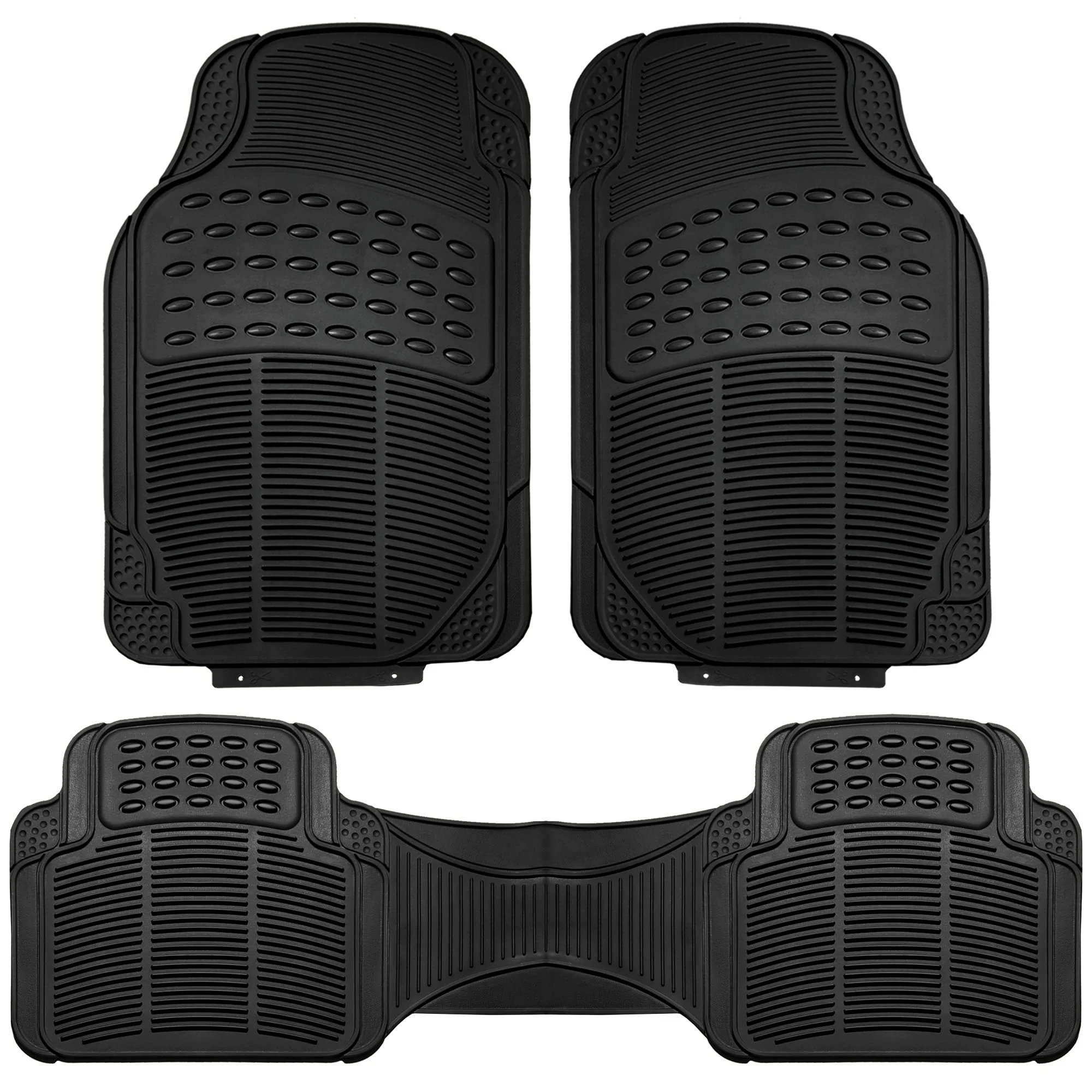 FH Group Car Seat Cover Neoprene Waterproof Pet Proof Full Set Cover Beige w/Floor Mats