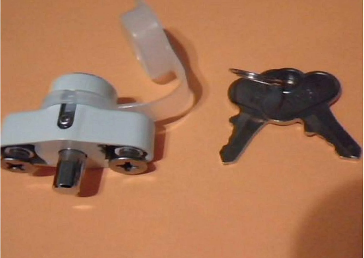ABA Hurricane Shutter Lock, Hi Velocity Lock Kit, Accordion Shutter Hardware, White