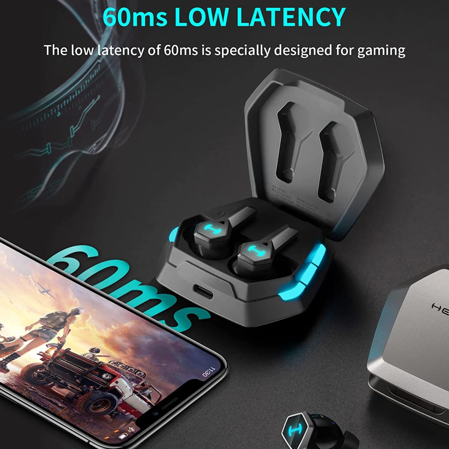 Edifier HECATE by Edifier GX04 ANC Wireless Gaming Earbuds, Bluetooth Gaming Earbuds, Active Noise Cancellation, Noise Cancelling Mic
