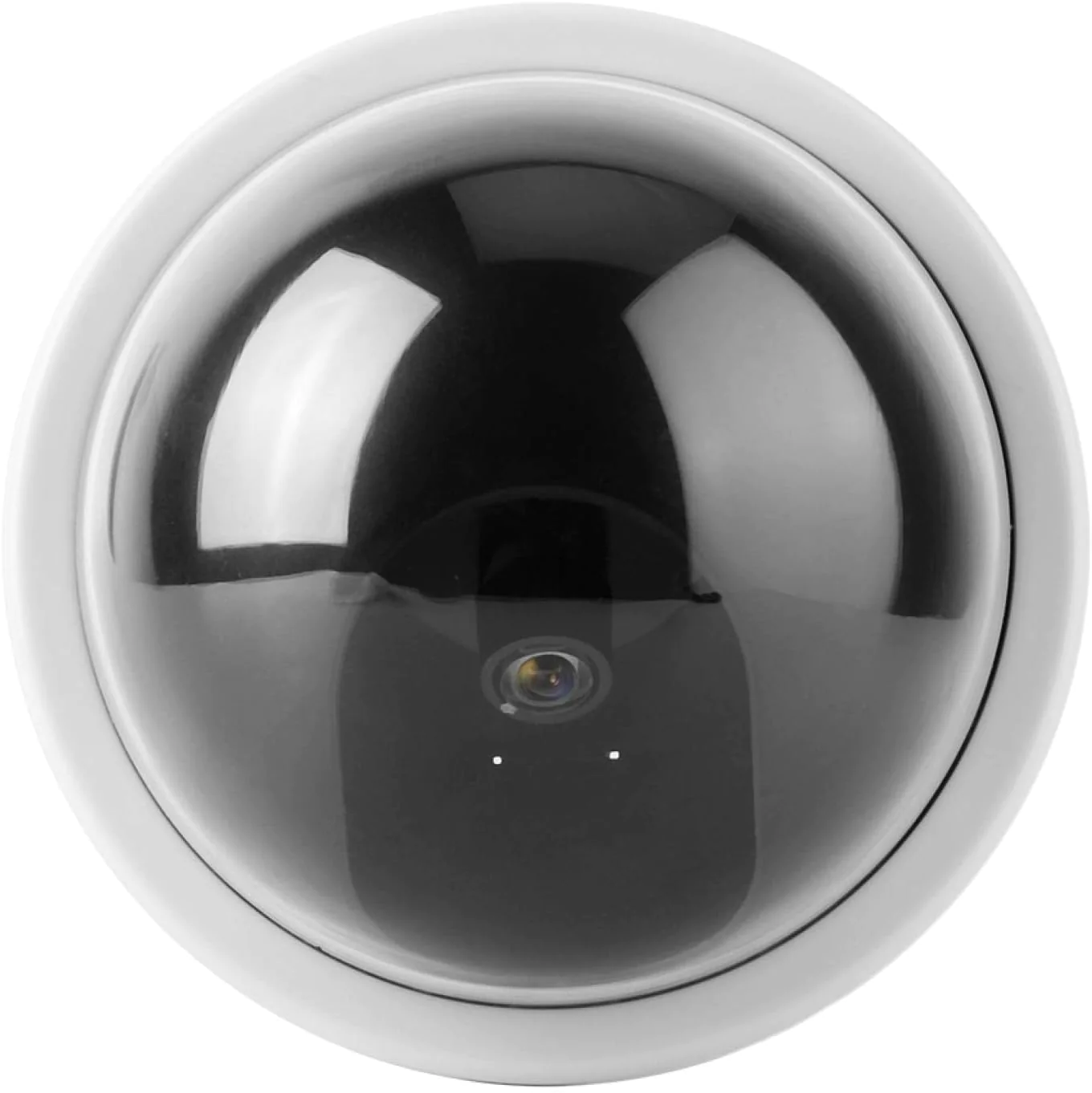 dioche 4pcs Dome Simulation Dummy Fake Security Camera, Anti-Theft CCTV Surveillance Camera with Flashing Led Light(White)