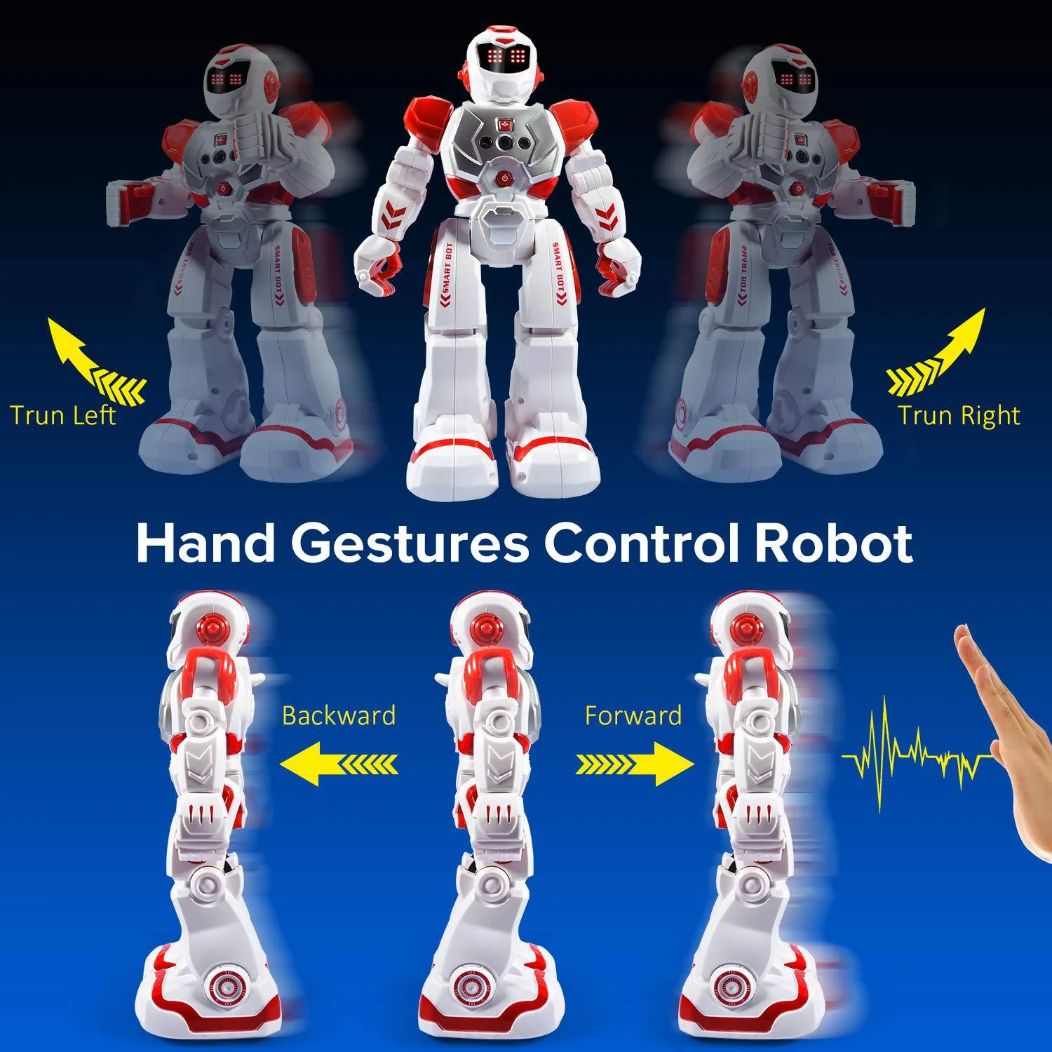 zosam robots toys rc robot toy rechargeable programmable remote control robots, intelligent robot toys, gesture sensing robot