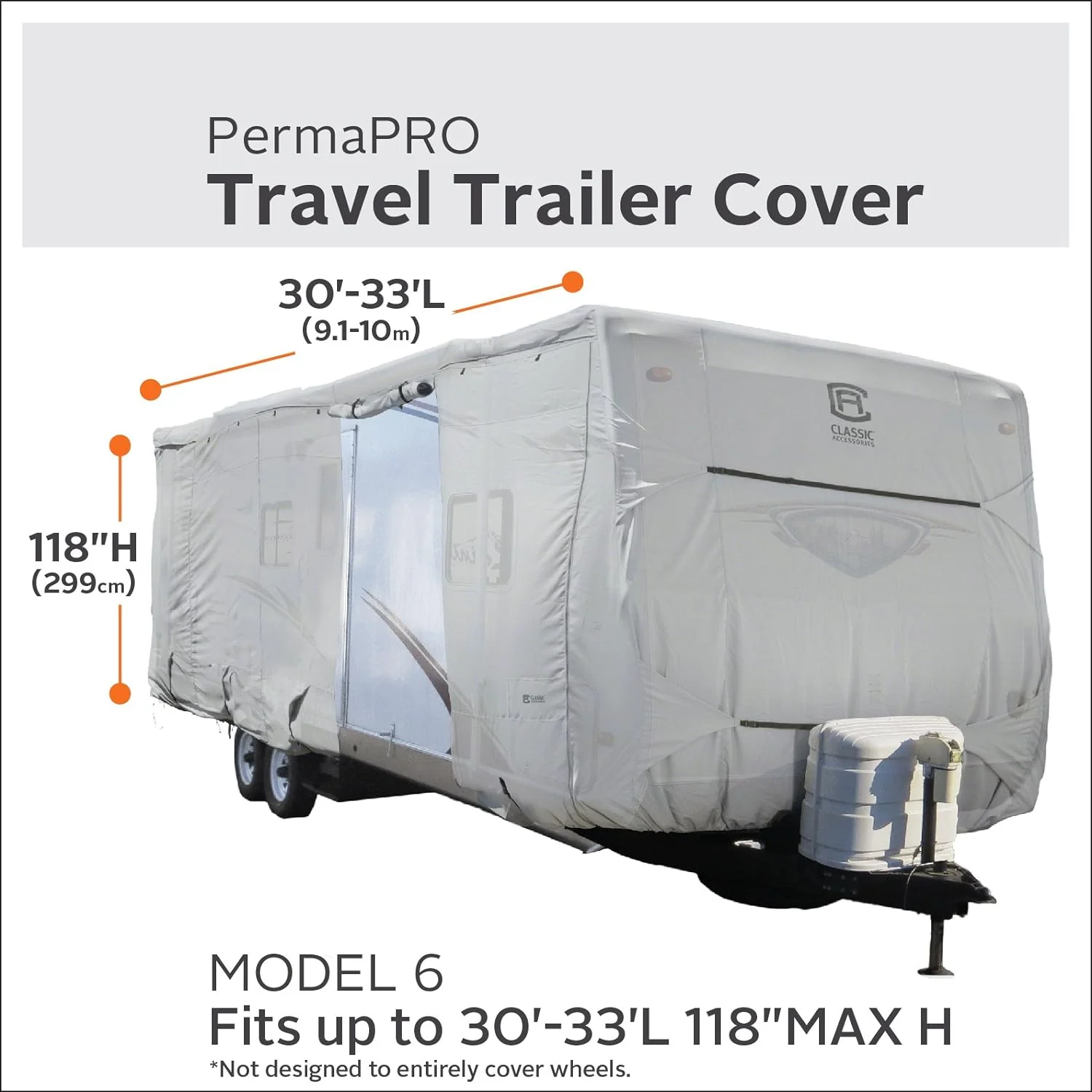 Classic Accessories Rv Cover For Travel Trailers Fits 30 Foot To 33 Foot