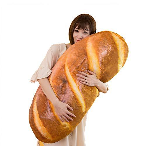 Elfishgo 3d simulation bread shape pillow,soft butter bread food plush cushion stuffed toy for home decor 31.5