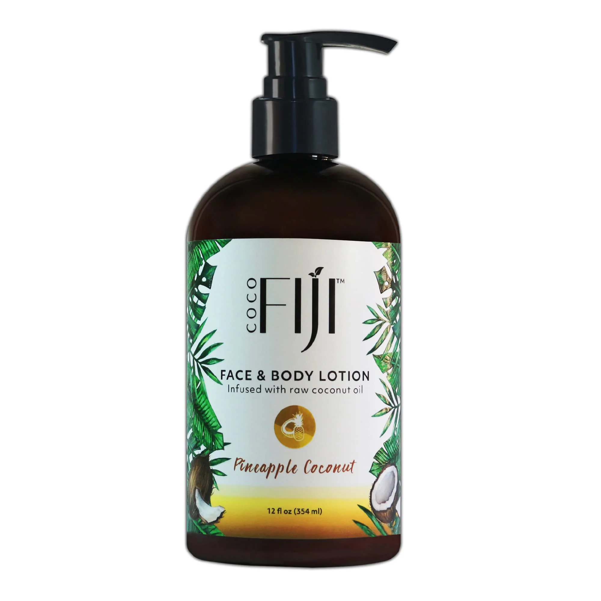 Organic Fiji Coco Fiji Face &a; Body Lotion Infused With Coconut Oil | Lotion for Dry Skin | Moisturizer Face Cream &a; Massage Lotion for Women