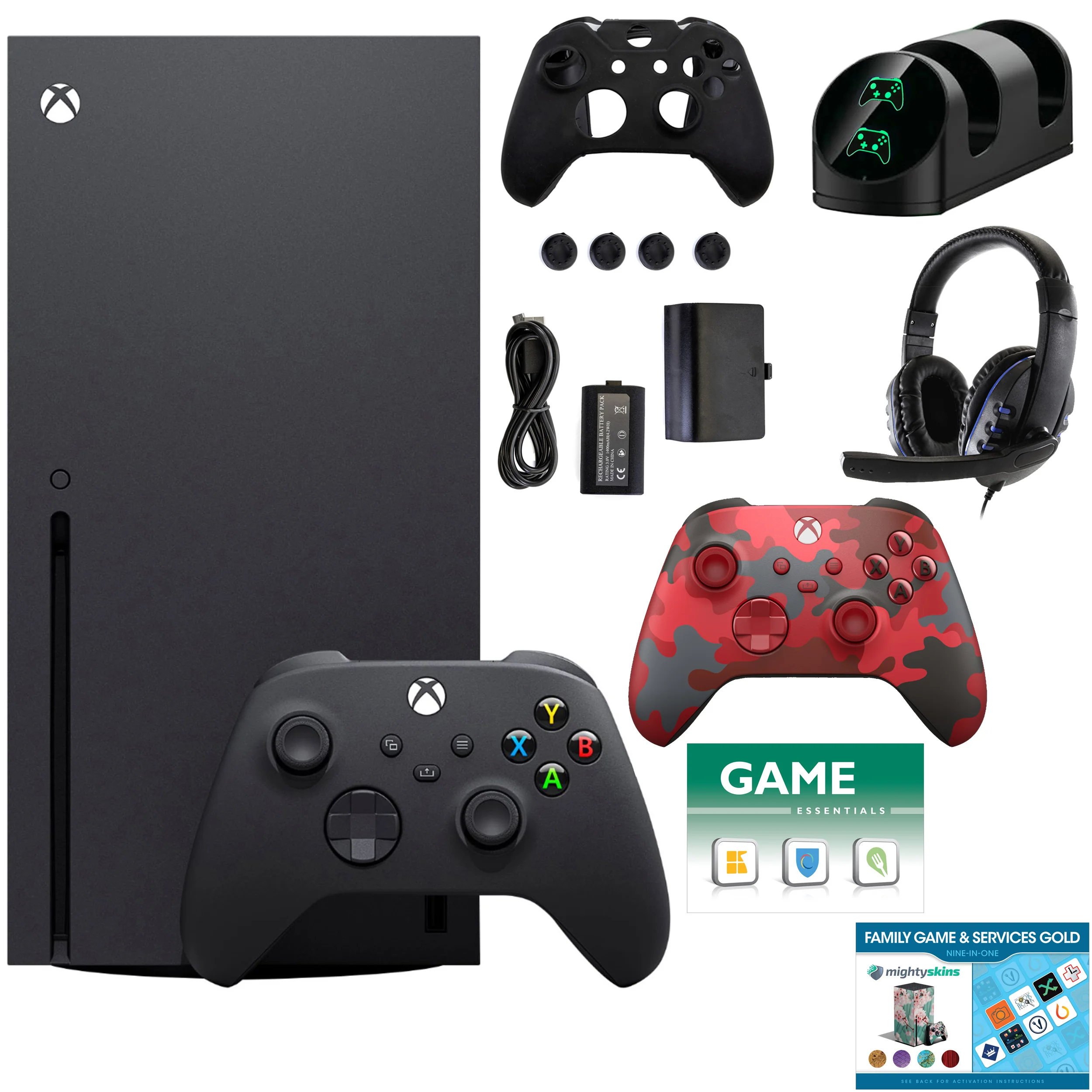 Microsoft Xbox Series X 1TB Console with Extra Black Controller Accessories Kit