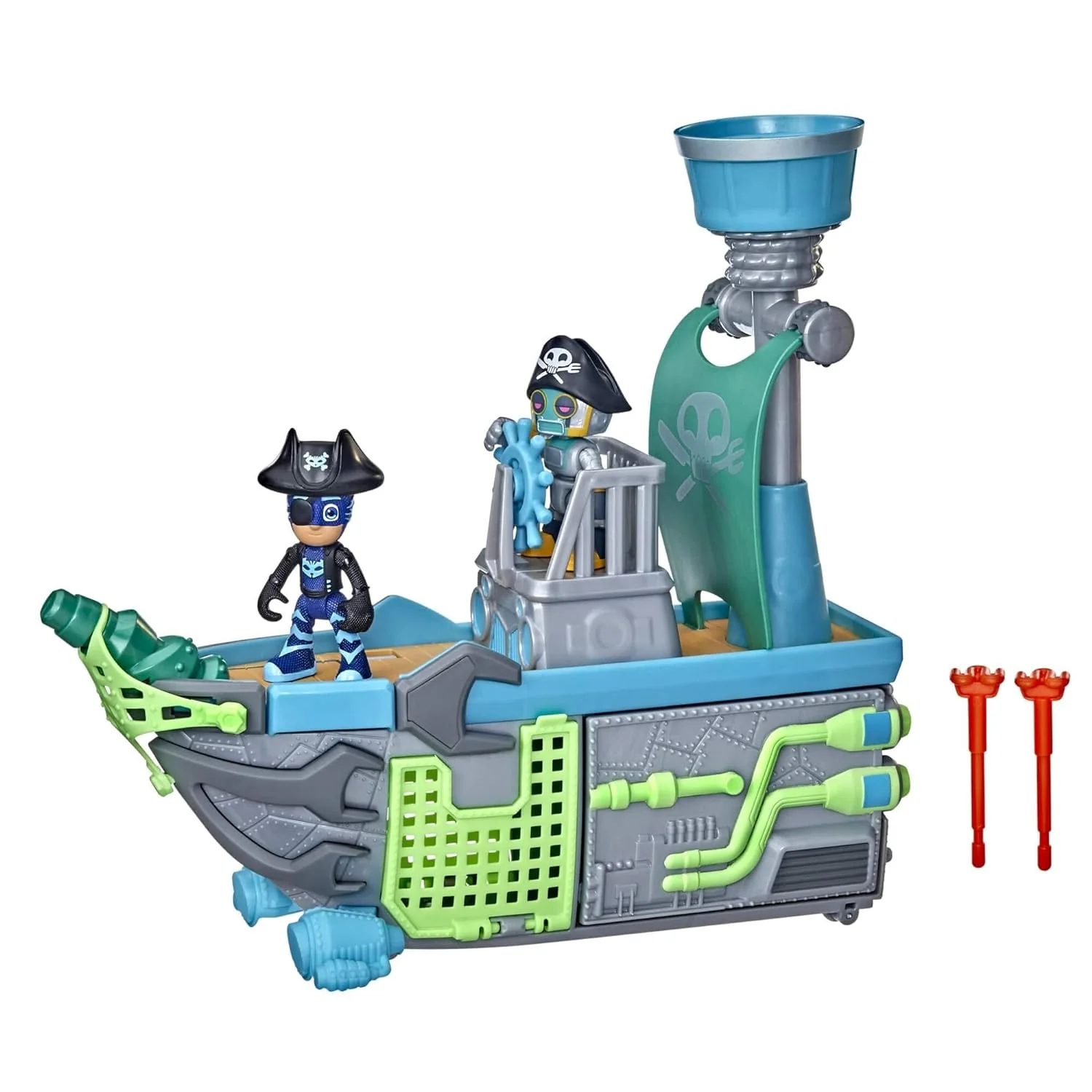 Hasbro PJ Masks Sky Pirate Battleship Preschool Toy, Vehicle Playset with 2 Action Figures for Kids Ages 3 and Up Multicolor F36655L…