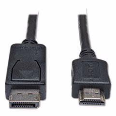 Tripp Lite DisplayPort to HDMI Cable Adapter (M/M), 6 ft., Black