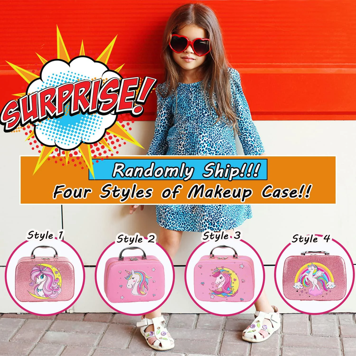 For Ideahome kids washable makeup girl toys - kids makeup kit for girl, real make up set, little girls makeup kit for toddler kid children