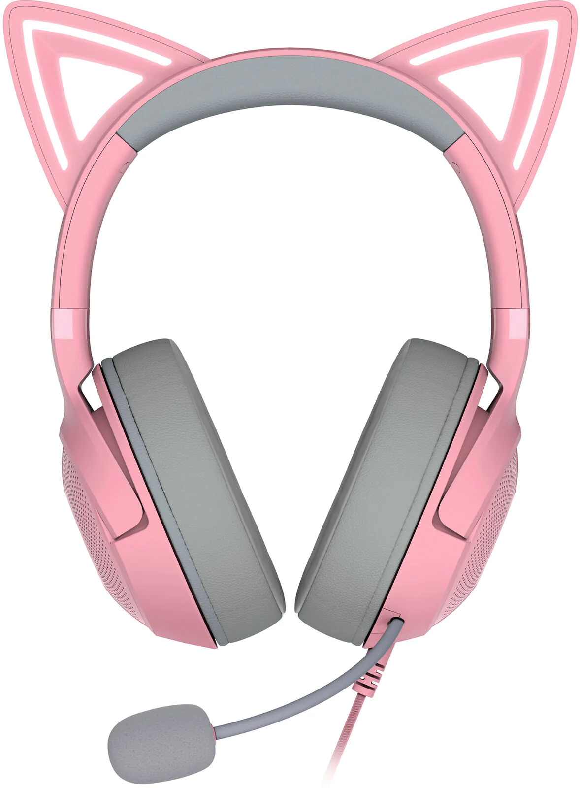 Razer - Kraken Kitty V2 Wired Gaming Headset with Chroma RGB Lighting - Quartz