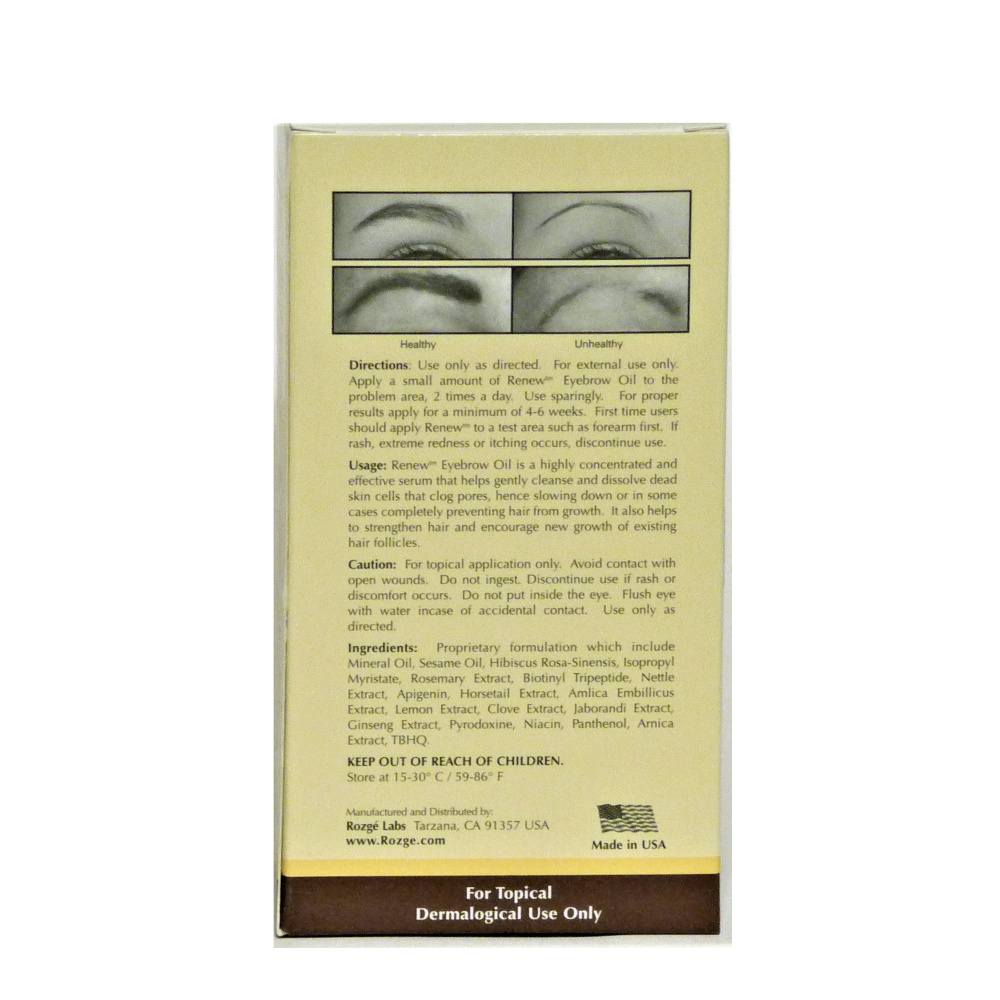 Renew Rozge Cosmeceutical - Renew Eyebrow Revitalizer Oil - 0.33 oz