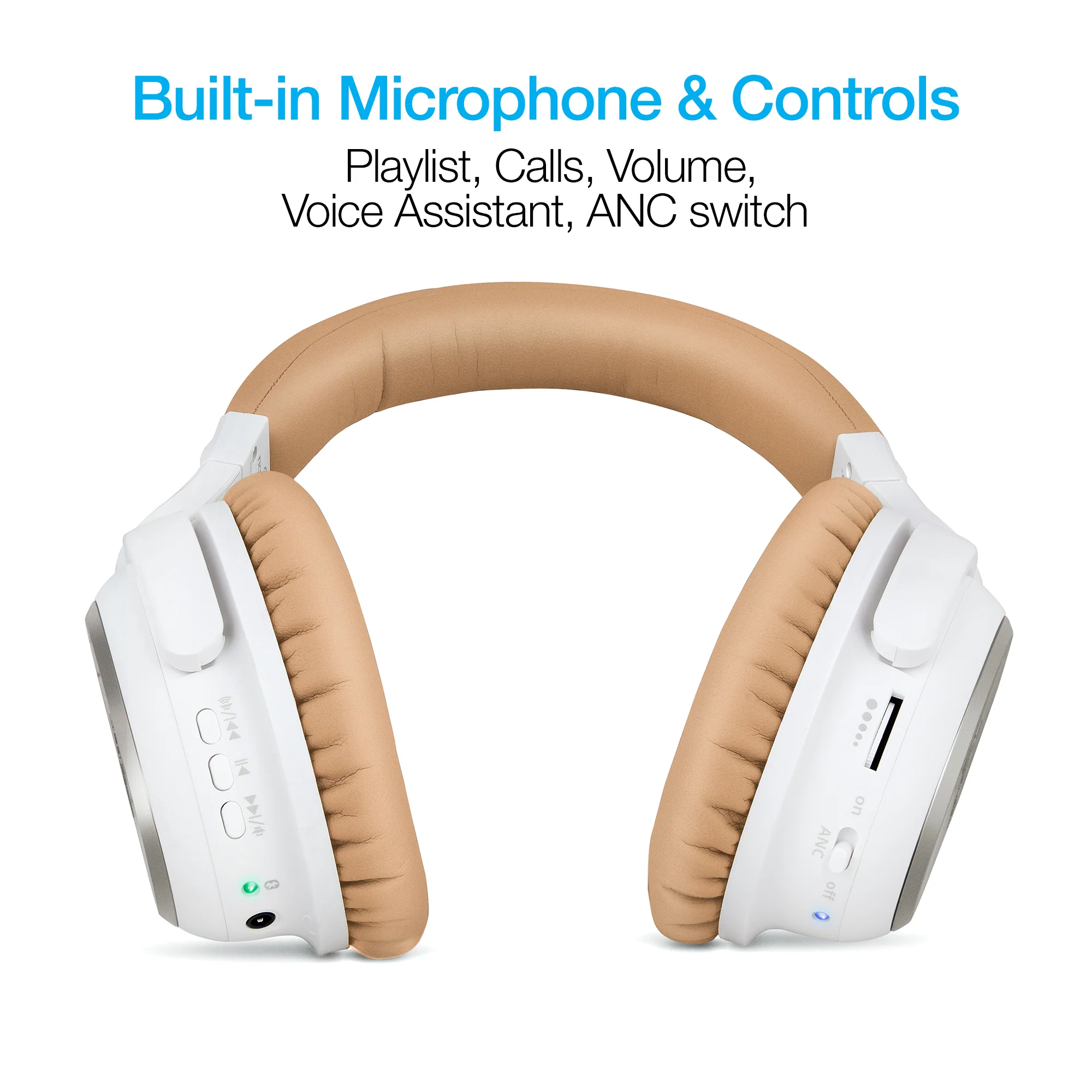 HyperGear Naztech i9 BT Active Noise Canceling Headphones