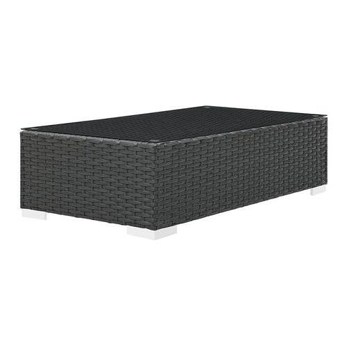 Modway  Furniture Sojourn Outdoor Patio Coffee Table in Chocolate