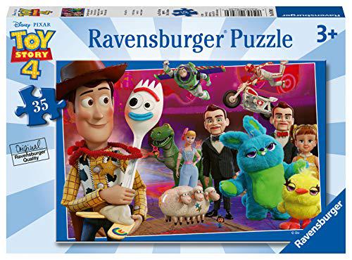 ravensburger 08796 disney pixar toy story 4 - 35 piece jigsaw puzzle for kids - every piece is unique - pieces fit together p