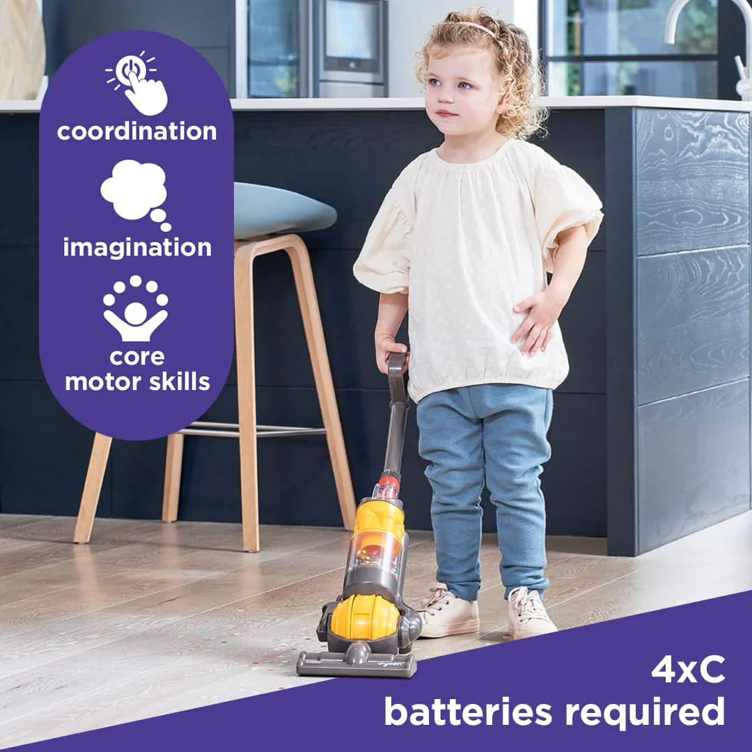 casdon Miniature Dyson Ball Replica for children Aged 3+, greyYellow