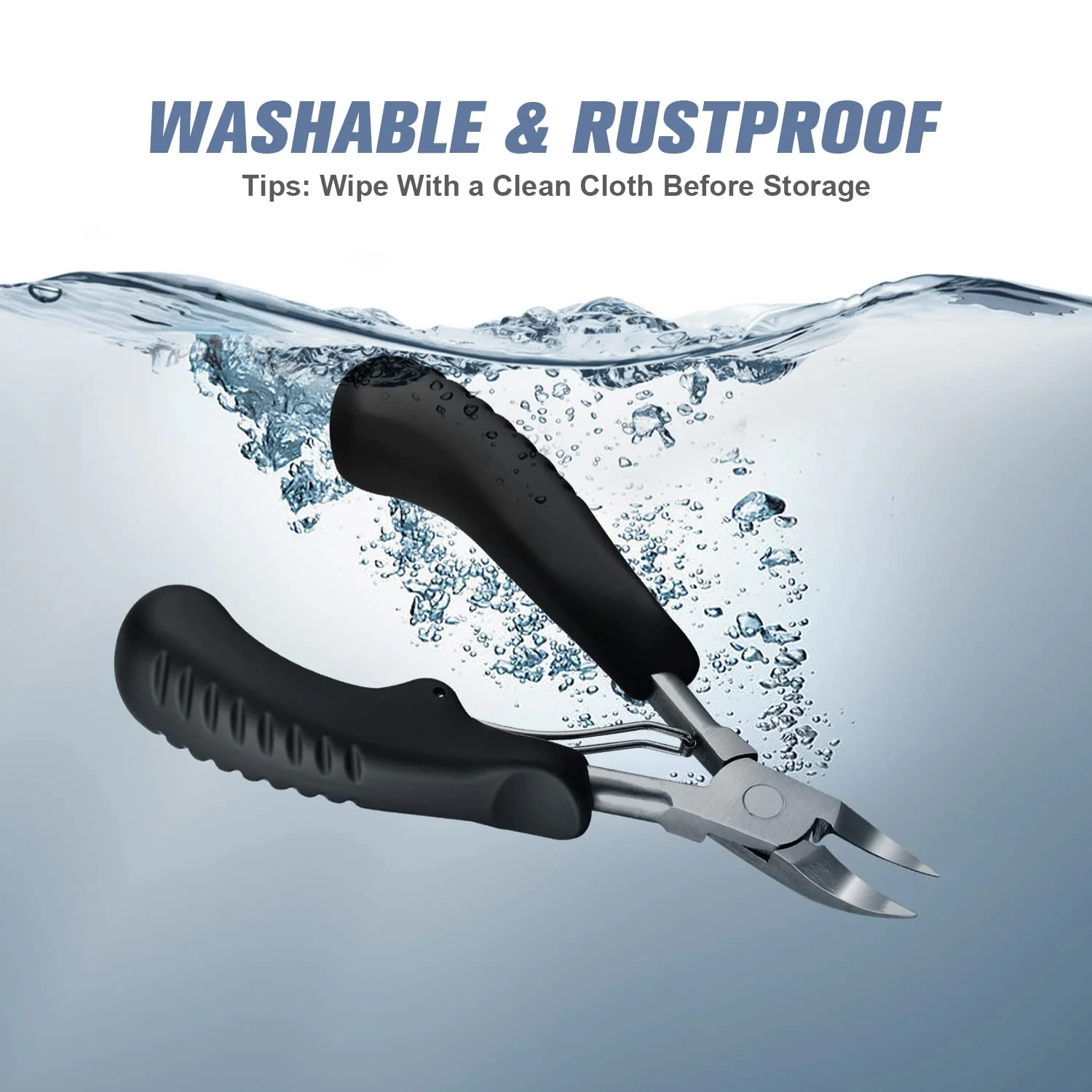 Kaasage Nail Clippers for Thick &a; Ingrown Toenails - Sharp Curved Blade &a; Non-Slip Handle -Toenail Clippers for Men, Women, and Seniors
