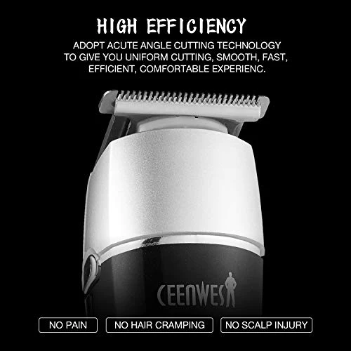 CEENWES Updated Version 5 in 1 Waterproof Man’s Grooming Kit Hair Clippers Professional Beard Trimmer Dual Shaver Rechargeable B