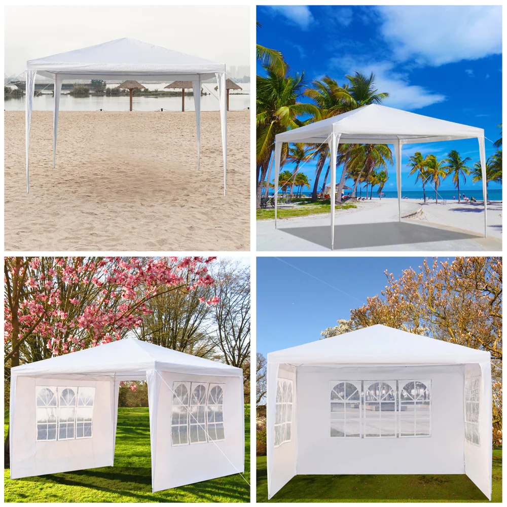 Winado 10&s;x10&s; Garden Outdoor Canopy Party Wedding Tent Gazebo Pavilion W/3 Window Wall