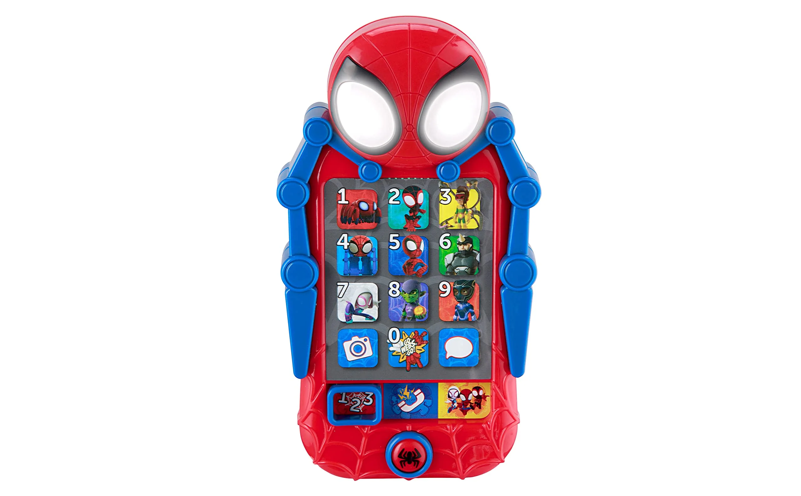 eKids Spidey and His Amazing Friends Toy Phone for Toddler with Built-in Preschool Learning games, Educational Toys for Activiti