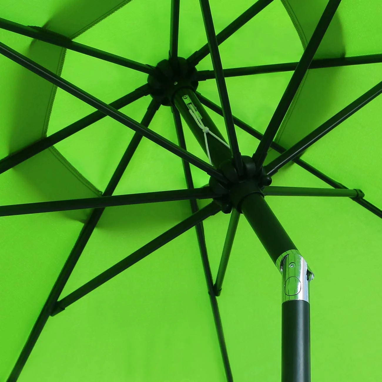Sunnyglade 9Ft Patio Umbrella Outdoor Table Umbrella with 8 Sturdy Ribs (Grass Green)
