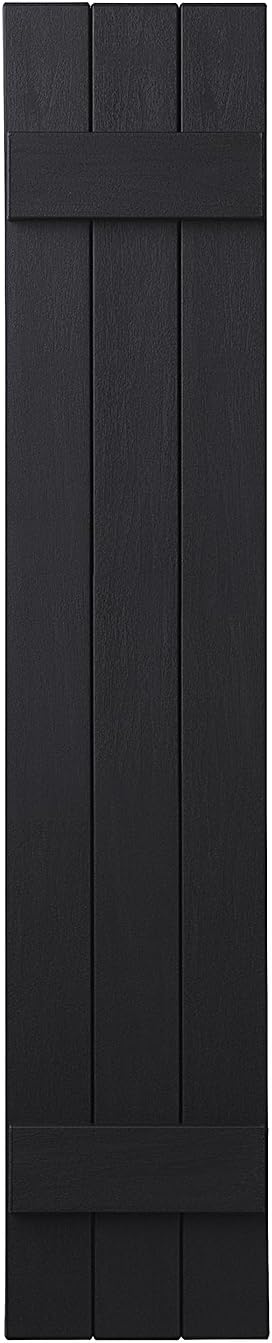PlyGem Shutters and Accents Ply Gem Shutters and Accents VIN3C1147 PE 3 Board Closed Board